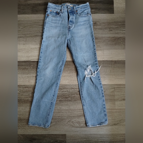 Levis Wedgie Straight Leg Jeans 25 - Picture 3 of 9